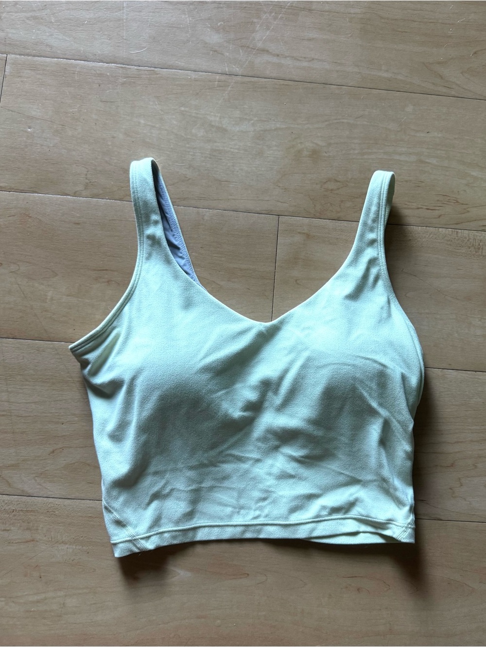 GLOWMODE | Women’s Light Yellow Seamless Crop Sports Bra | Size M